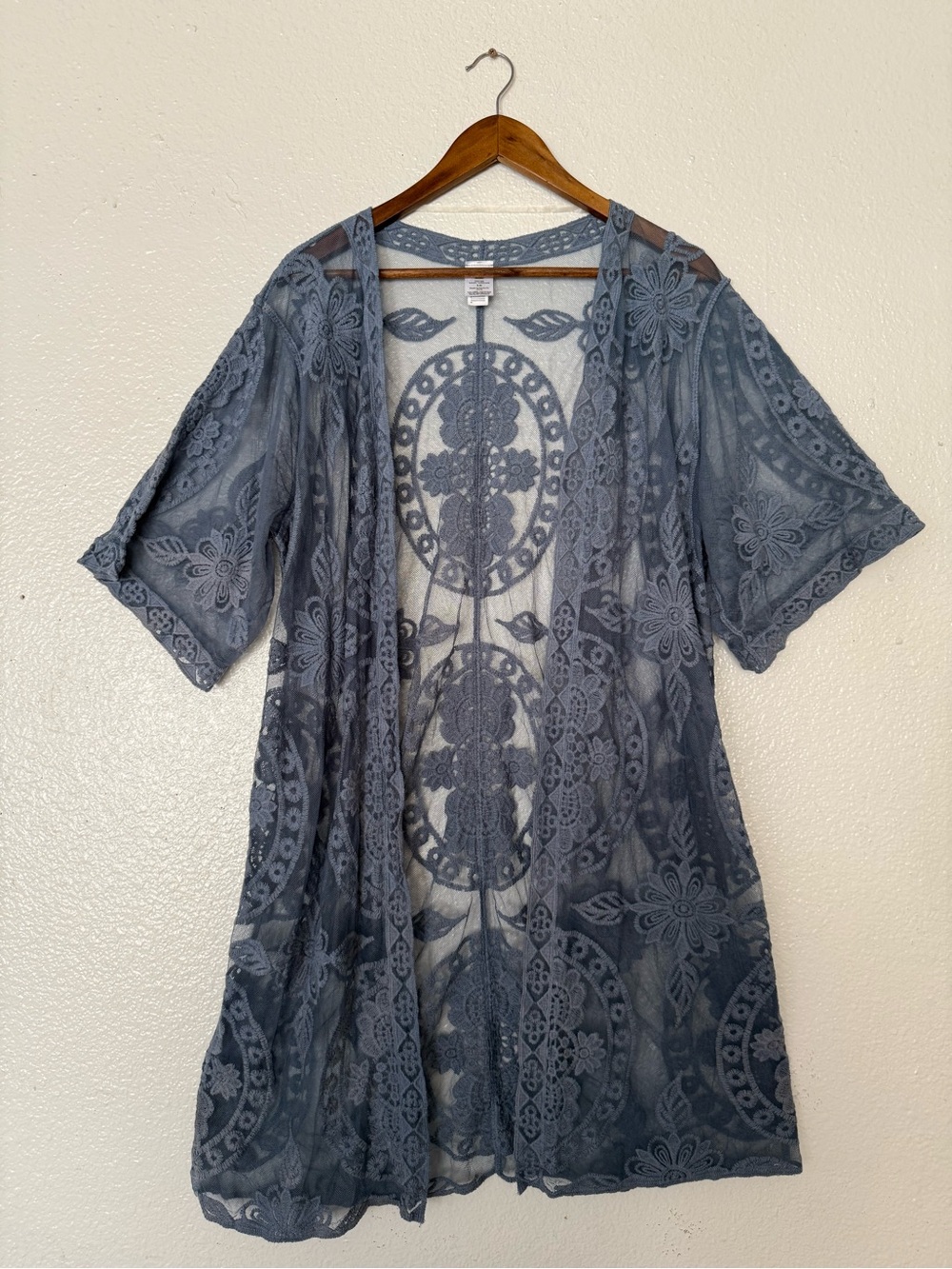Source Unknown Blue Lace Swim Coverup Women’s Size S- M